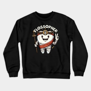 Flossopher Funny Molar Crewneck Sweatshirt